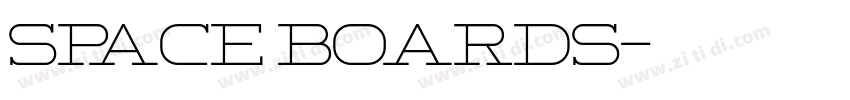 SPACE BOARDS字体转换